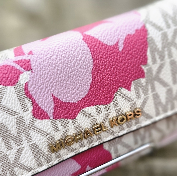 Michael Kors Jet Set Granita Floral Wallet euc - Picture 10 of 12